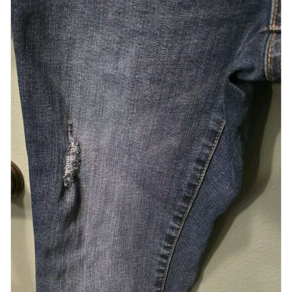 Aeropostale Jeans Denim Skinny Pant Womens 2 Short High Rise Ripped Jegging Blue - Picture 4 of 10